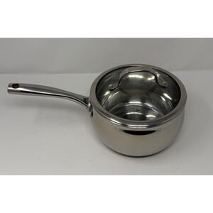 David Burke Restauranteur 3 Qt Stainless Steel Saucepan with Glass Lid
